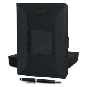 Coffret Cadeau Entreprise Notebook USB 32 GB & Powerbank 8000 MAH Wireless