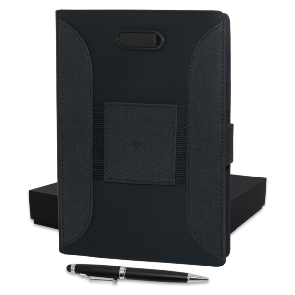 Coffret Cadeau Entreprise Notebook USB 32 GB & Powerbank 8000 MAH Wireless
