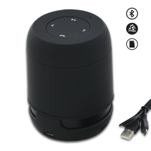 Speaker publicitaire  en Soft Touch Noir