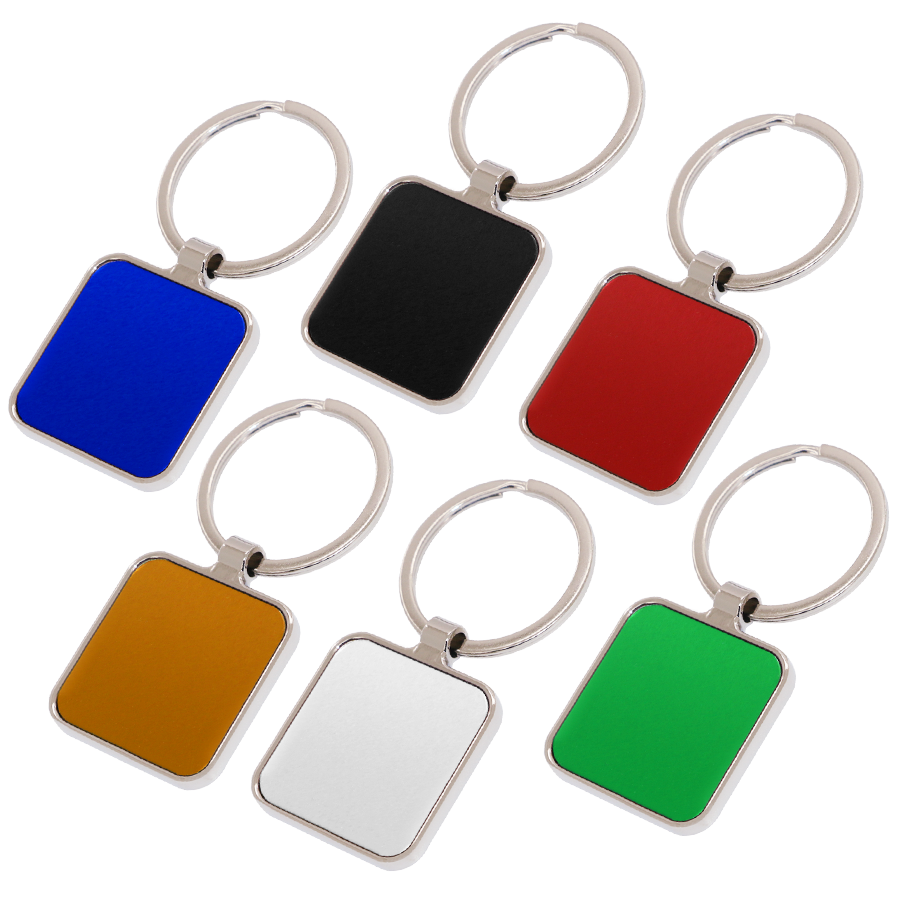 Porte-clés Carré publicitaire en Métal